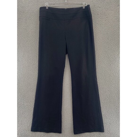 CAbi Pants Womens 14 Black Ponte Knit Boot Cut Stretch Office Career Work Casual - Picture 1 of 12